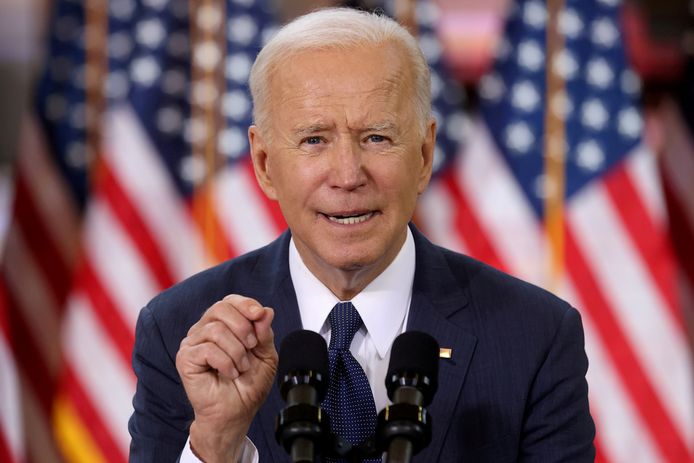 Archiefbeeld. De Amerikaanse president Joe Biden. (31/03/2021)