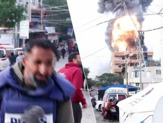 KIJK. Journalist Al-Jazeera moet wegduiken tijdens liveverslag in Rafah door luchtaanval op ziekenhuis