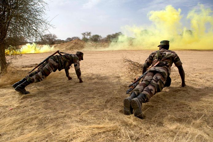 Soldaten in Niger trainen voor het grote werk.