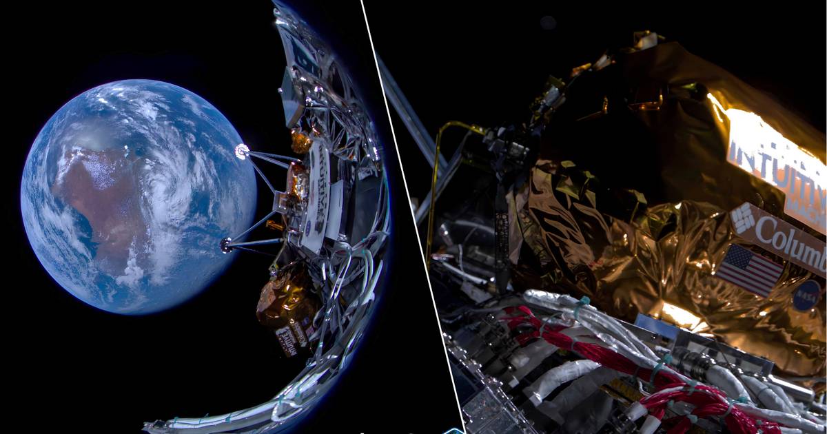 Extremely sharp image of Earth and “selfie”: first images of the Nova-C lunar lander after launch |  Instagram VTM News