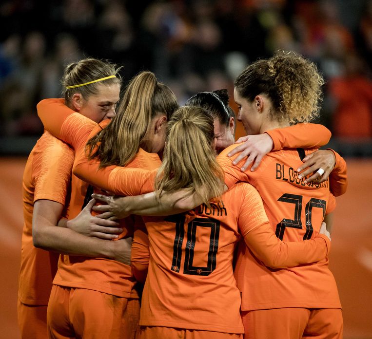 De Nederlandse voetbalsters spelen op het WK in 2019. Beeld ANP
