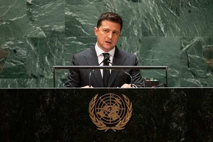 De Oekraïense president Volodymyr Zelensky.