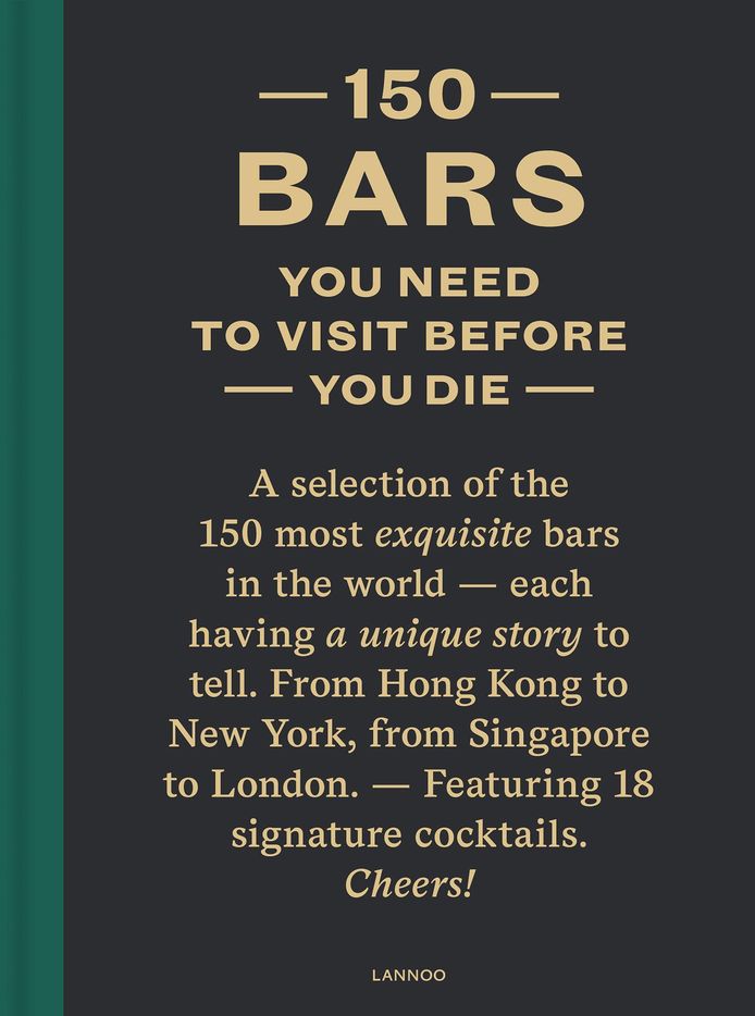 ‘150 bars you need to visit’, uitgeverij Lannoo, € 24,99 in de boekhandel