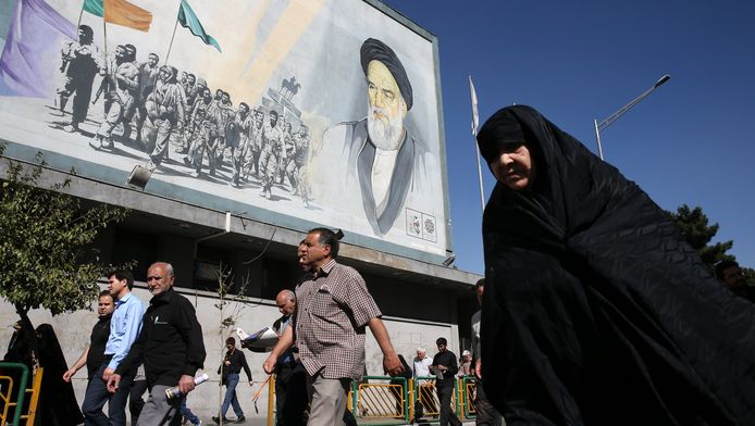 Foto genomen in de Iraanse hoofdstad Teheran op 13 oktober.