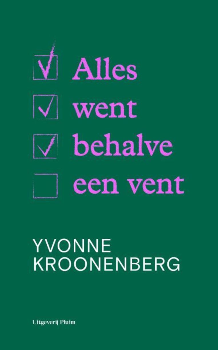 Yvonne Kroonenberg, ‘Alles went behalve een vent’, Uitgeverij Pluim Beeld Pluim