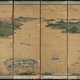 Uniek Japans kamerscherm van Kawahara Keiga wordt hersteld