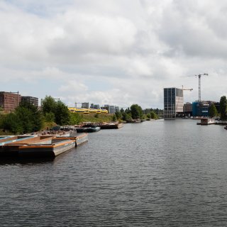 Droppings from one polecat delay construction of Oostenburg cycle route to city center