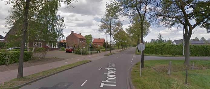 Het gedeelte van de Thorbeckelaan waar Piet de Keijzer over spreekt.