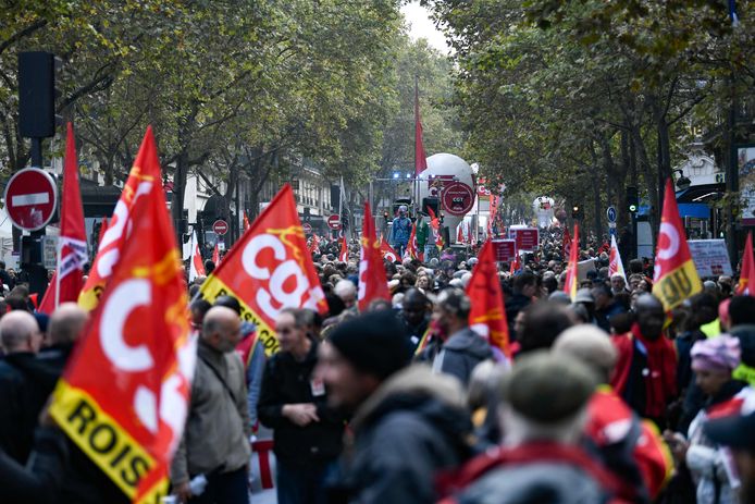 Betoging in Parijs.