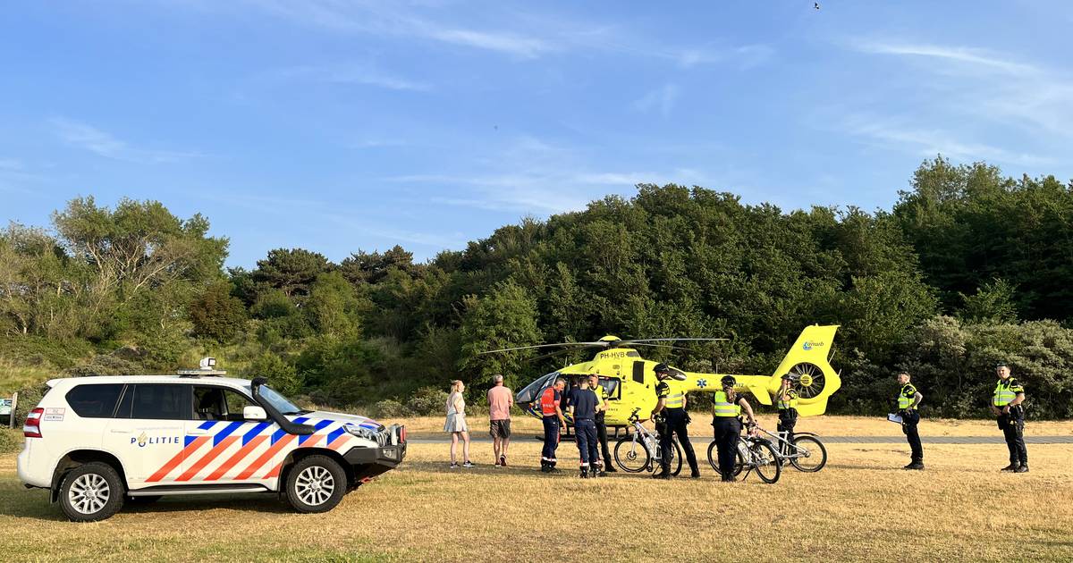 Fietser ernstig gewond bij ongeluk op Brouwersdam.