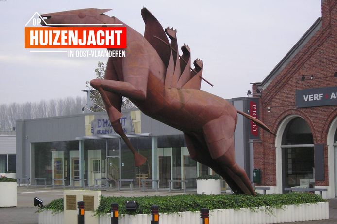 HUIZENJACHT. Grembergen bij Dendermonde, klein dorpje in de gouden ...