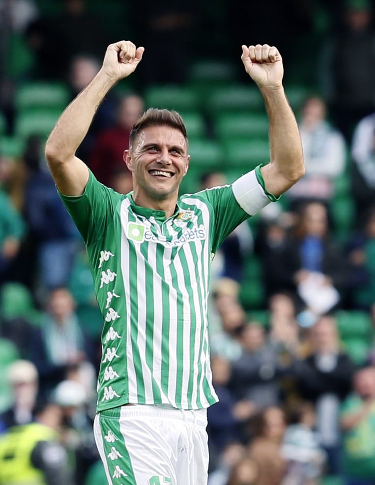Joaquín Sánchez voetbalt al twee decennia voor Betis. Beeld EPA