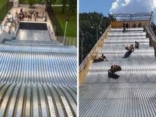 Un toboggan géant qui envoie des enfants dans les airs ferme quelques heures après son inauguration