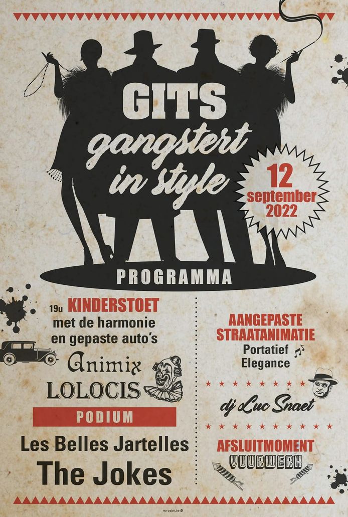 De affiche van Gits Gangstert in Style