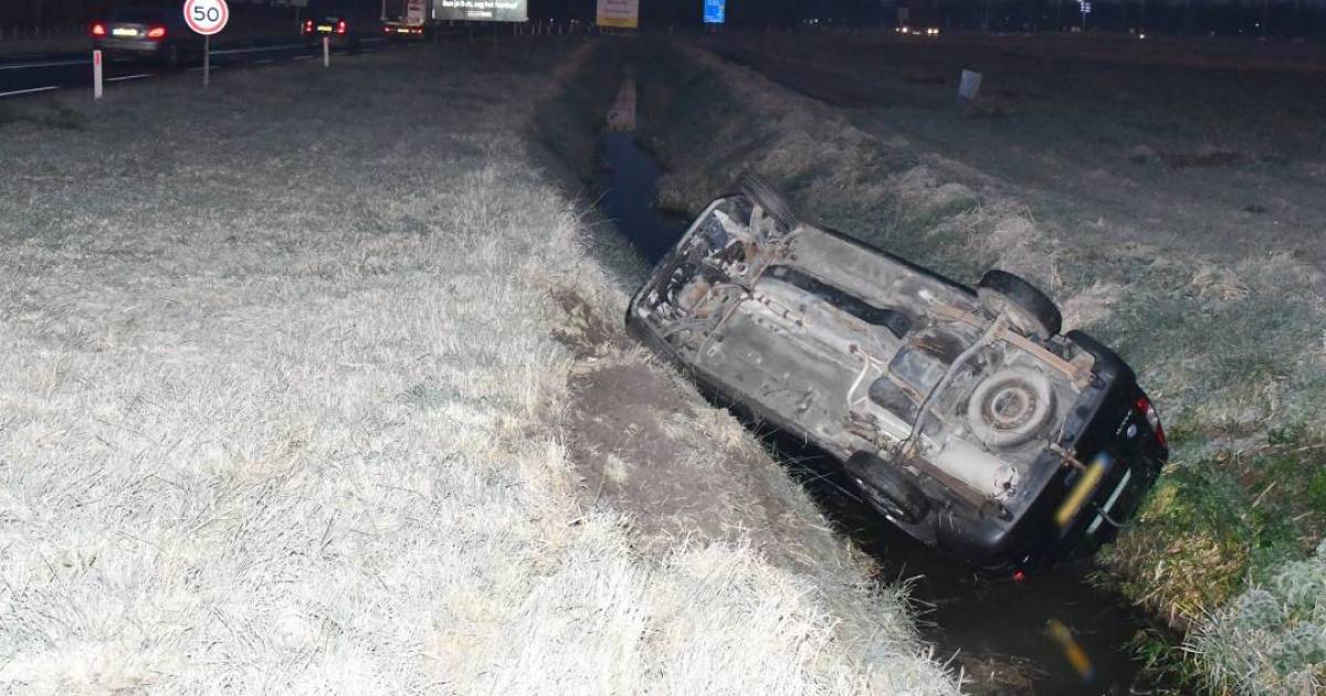 Bestuurder verdwijnt na eenzijdig ongeluk bij Burgh-Haamstede.