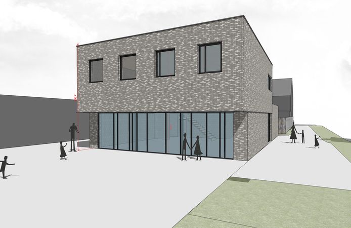 Zo zal de nieuwbouw van Gidsen Sint-Godelieve er uitzien.