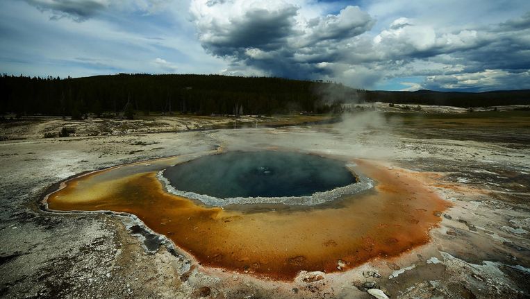 Een geiser in Yellowstone National Park (foto ter illustratie). Beeld afp
