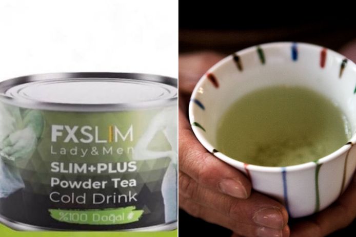 De Nederlandse Voedsel- en Warenautoriteit (NVWA) raadt de afslankthee met de naam FXSLIM Lady&Man zeer sterk af. / Groene thee