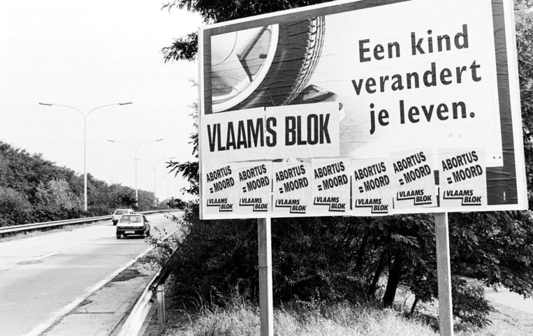 Het Vlaams Blok noemde abortus vroeger ‘volksverraad’.  Beeld HollandseHoogte