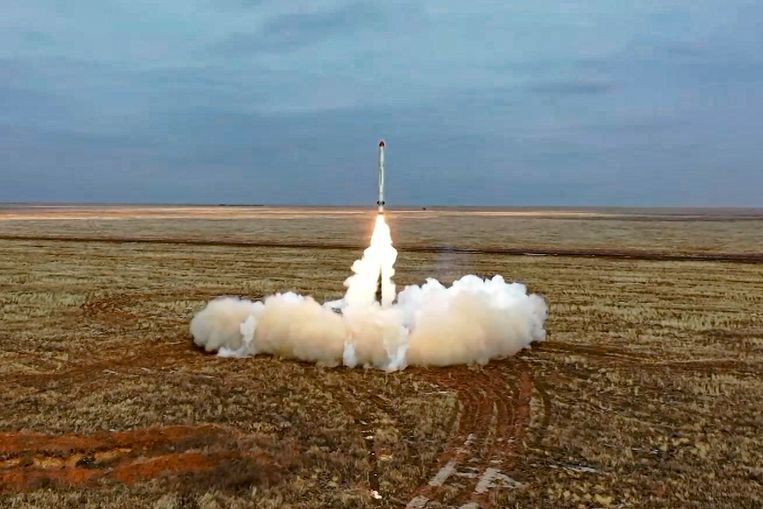 Het Russische Iskander-raketsysteem, dat in Wit-Rusland staat opgesteld. Beeld AP