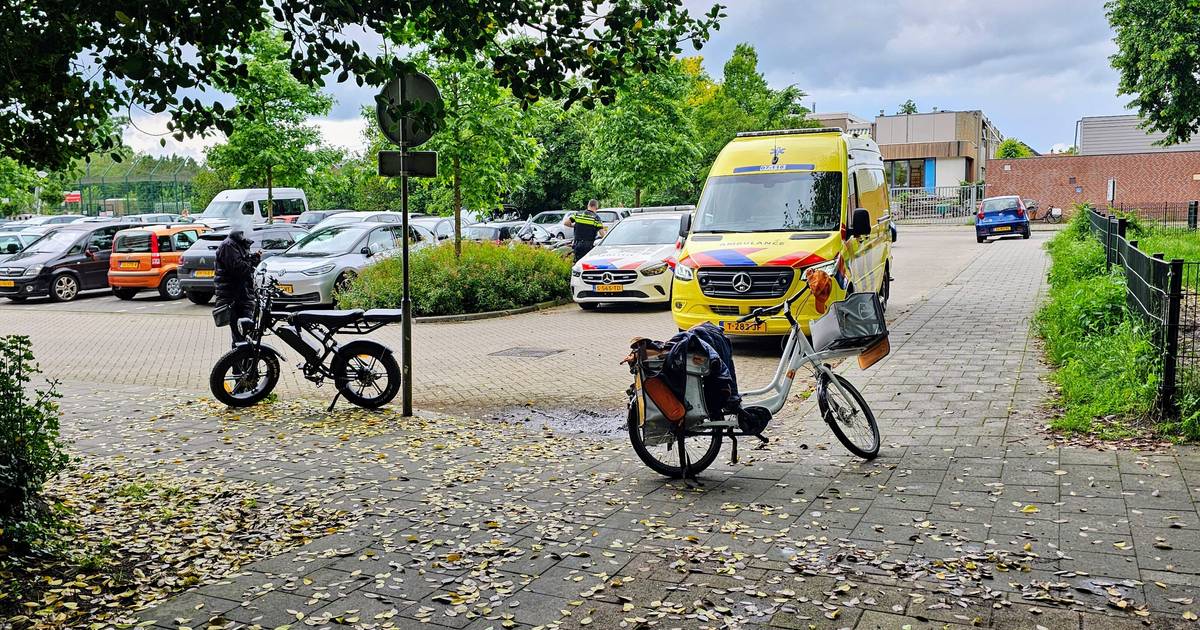 Postbezorger raakt gewond door botsing met fatbike.
