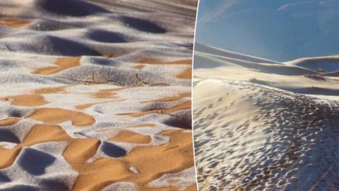 Het sneeuwt in de Sahara, nu al voor de vierde keer in zes jaar