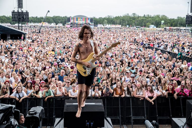 Jett Rebel treedt op tijdens Pinkpop 2019 Beeld ANP Kippa