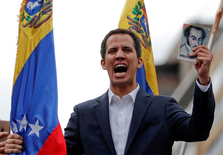 Juan Guaidó, interim-president van Venezuala.  Beeld REUTERS