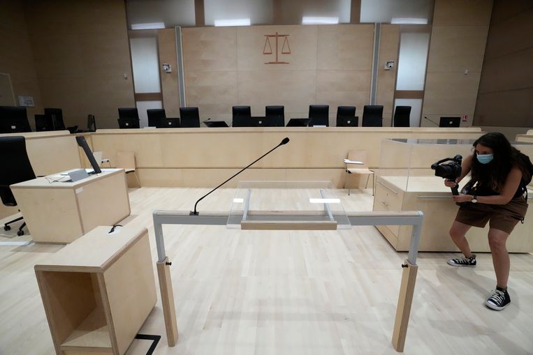 De zaal waarin de rechtszaak zal plaatsvinden.  Beeld AP