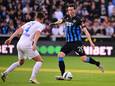 Union's Mathias Rasmussen and Club's Hans Vanaken fight for the ball during a soccer match between Club Brugge KV and Royale Union Saint-Gilloise, Monday 13 May 2024 in Brugge, on day 8 (out of 10) of the Champions' Play-offs of the 2023-2024 'Jupiler Pro League' first division of the Belgian championship. BELGA PHOTO LAURIE DIEFFEMBACQ