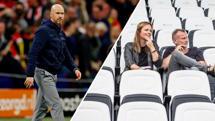 Ajax-trainer Erik ten Hag / Fardau en Leon