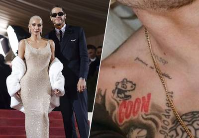 Na de breuk: Pete Davidson blijft achter met drie tattoos en brandmerk van Kim Kardashian