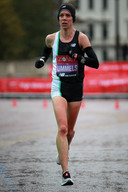 Bo Ummels tijdens de marathon van Londen.