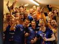 HBC Izegem viert de riante 24-37-overwinning op het terrein van Eynatten-Raeren.
