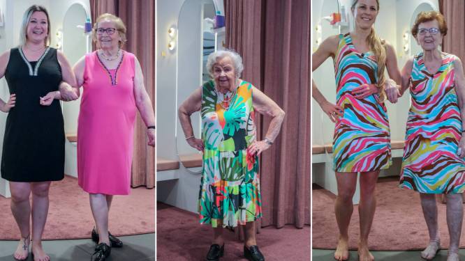 Nooit te oud om te (defi)leren... Maria (92), Rosa en Marie-Thérèse (90) showen strandmode: “Op onze leeftijd mogen we er nog best zijn, hé?” 