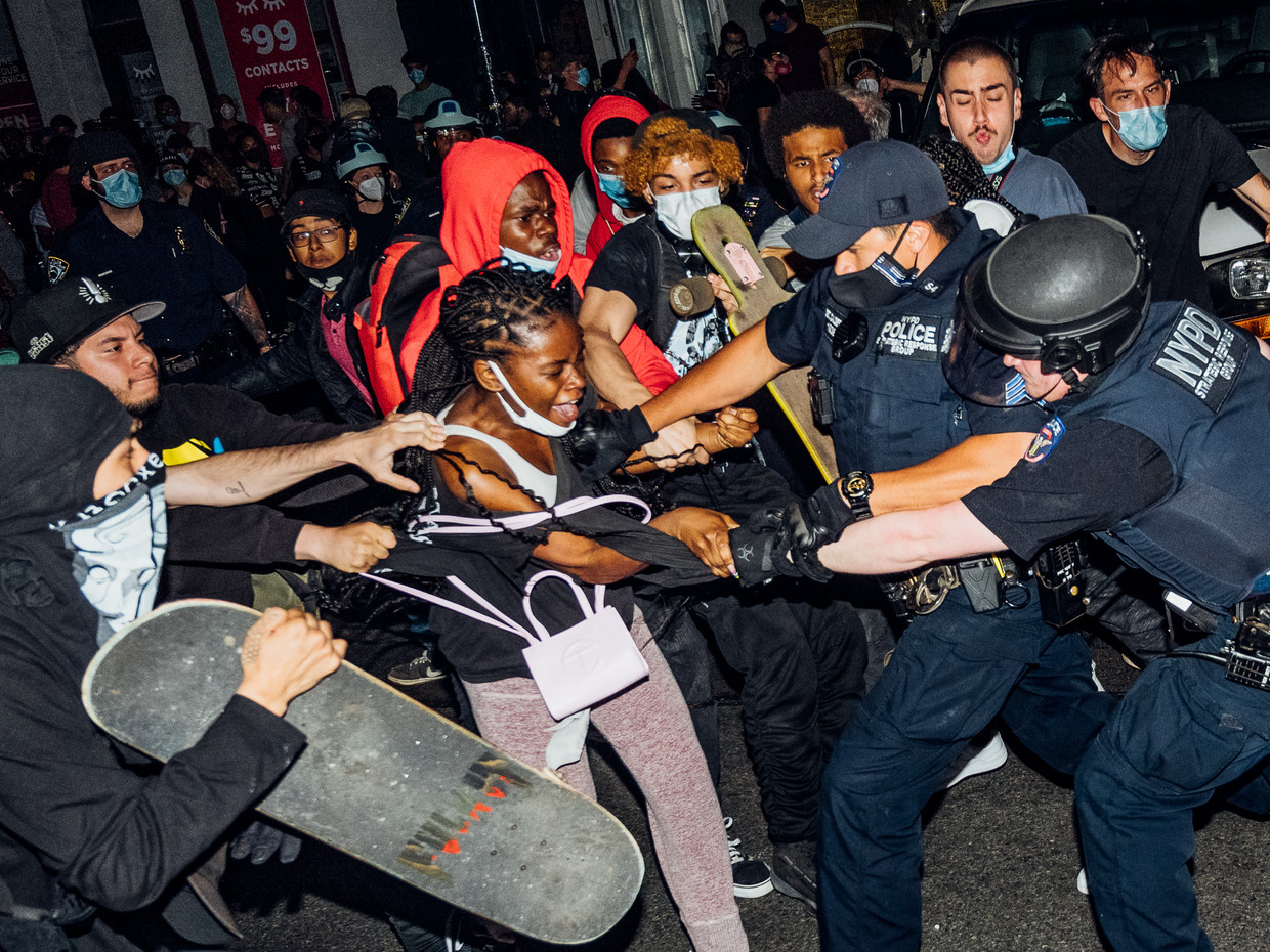 Black Lives Matter-protesten in New York, 2020. Beeld Malike Sidibe