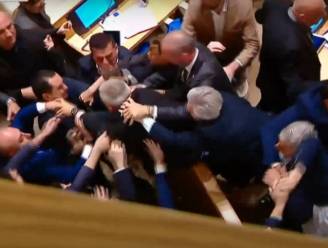 KIJK. Beelden tonen hoe gevecht uitbreekt in Georgisch parlement bij stemming over omstreden ‘Russische wet’