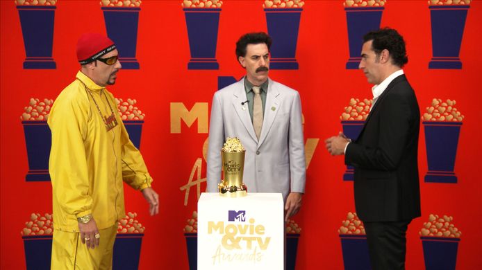 Sacha Baron Cohen as Ali G, Borat and herself