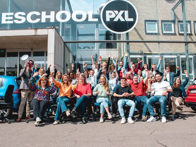 
Hogeschool PXL verrast roeiteam met bureaustoelrace als aanzet naar Hasselt Studenten Regatta op zondag
