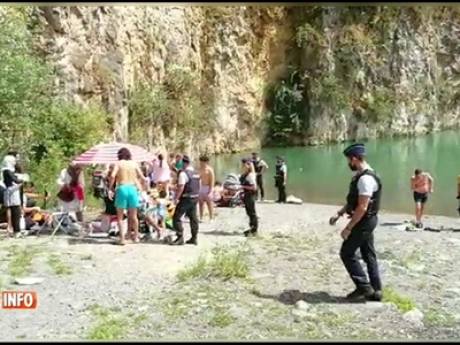 Trois baigneurs arrêtés dans une carrière à Mont-sur-Marchienne