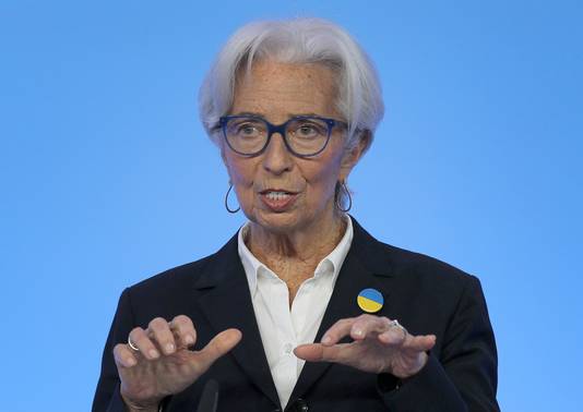 ECB-voorzitster Christine Lagarde.