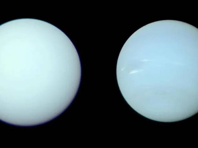 Kleurverschil Neptunus en Uranus kwam door filter, twee planeten blijken haast identiek van kleur