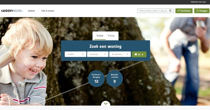 Wooniezie, de site waar woningzoekenden terechtkunnen voor een sociale huurwoning in de regio Eindhoven-Helmond.