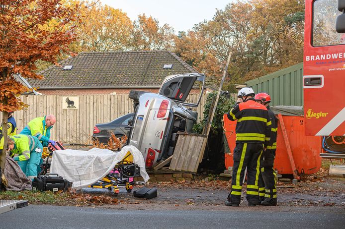 Alle vier inzittenden raakten gewond.