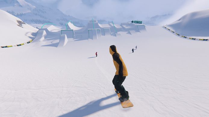 Met zijn open wereld en zijn festivalsetting lijkt 'Shredders' op een 'Forza Horizon' op snowboards.