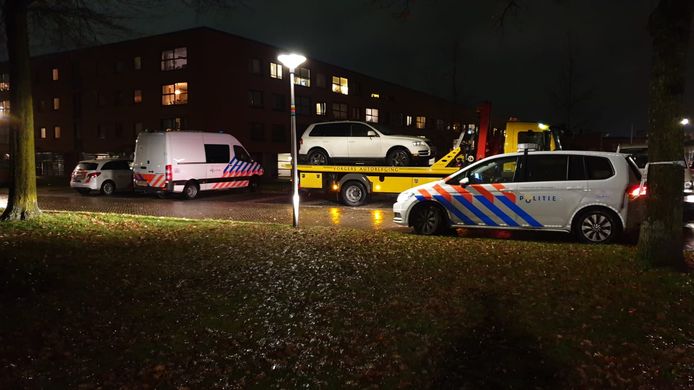 Eén van de in beslag genomen auto's