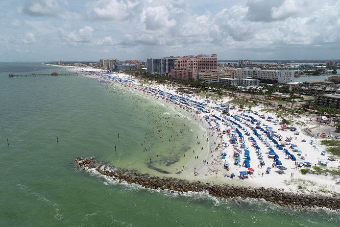 Clearwater Beach in Florida bleef wel open op de nationale feestdag.