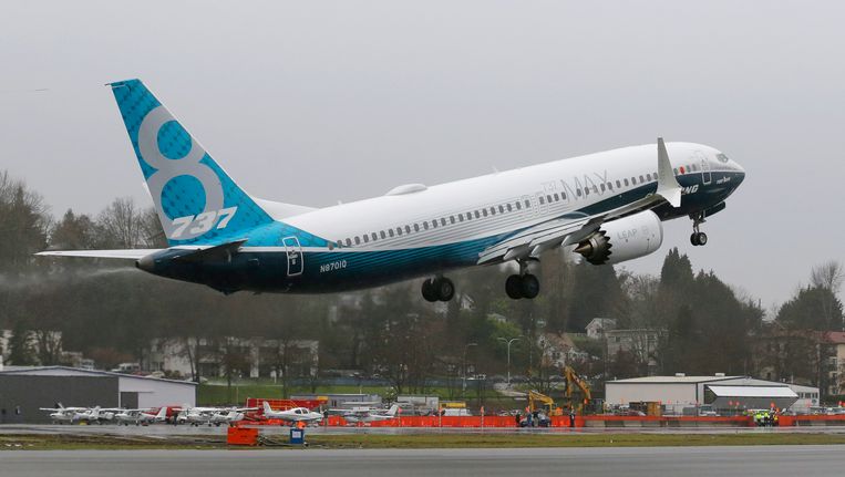 Een nieuw model Boeing maakte eind januari een eerste testvlucht in de Verenigde Staten. Beeld AP