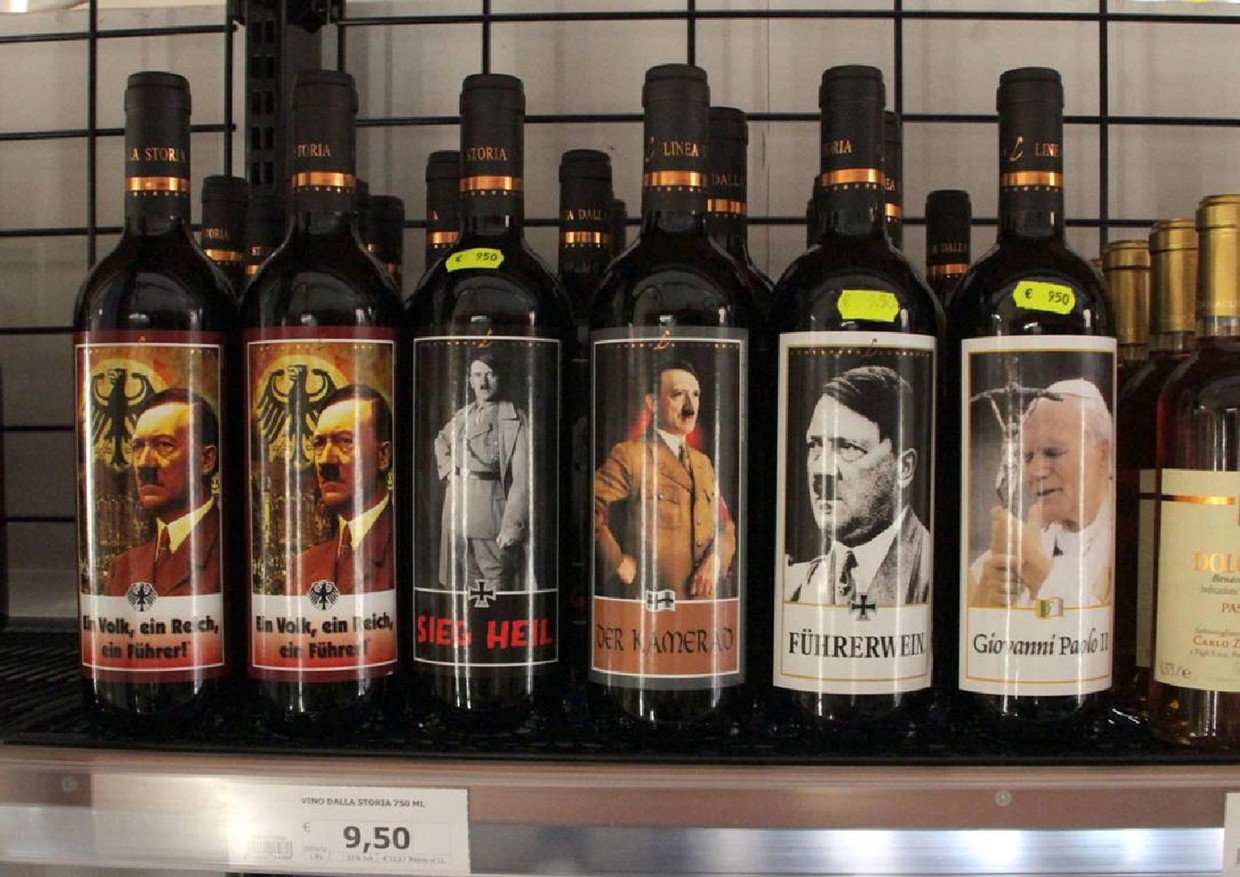 De historische lijn van wijnhuis Vini Lunardelli. Beeld EPA