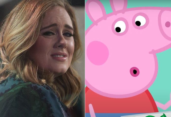 Adele en Peppa Pig.